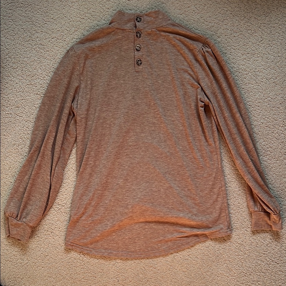 Women's Long Sleeve Brown Top